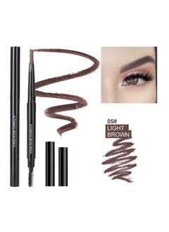 Salmue 5 Colors Eyebrow Pen Long Lasting Eyebrow Gel For Waterproof Eyebrow Makeup Waterproof Eye Brow Pencil Triangular Tip With Brush Makeup Cosmetic(Tan)  - Image 1