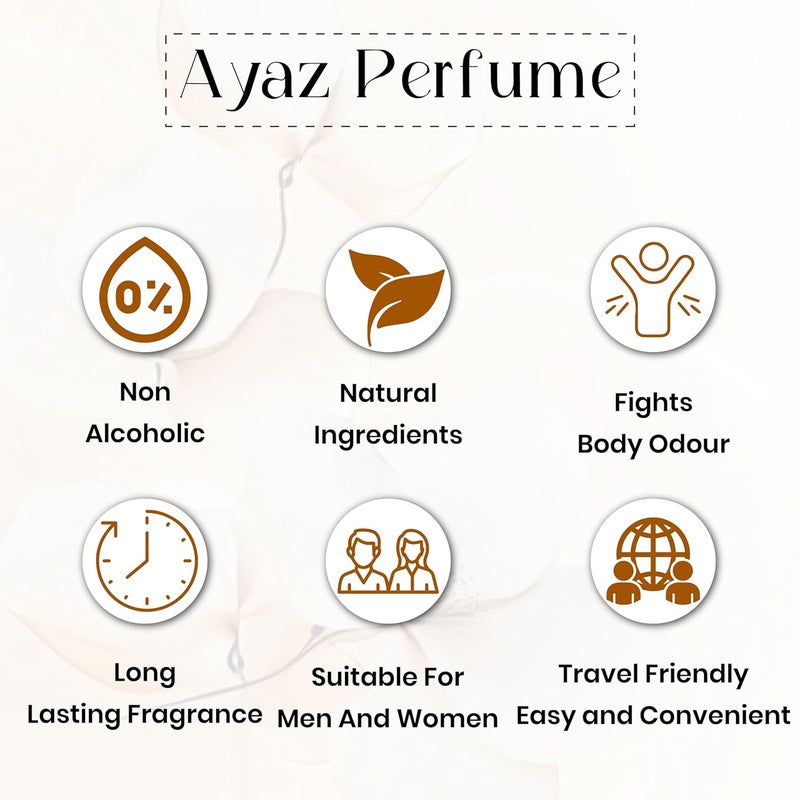 Ayaz Combo Pack of 12 Attar Perfume Oils 1ml Each Jasmine Ameer Al Oud Hashmi Oud Jannat Ul Firdous Sabaya Sandal Rose Choco Musk More LongLasting AlcoholFree Fragrance - Image 3