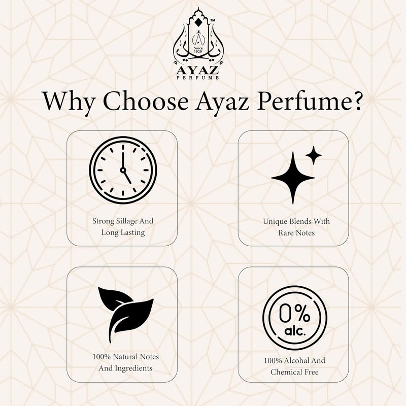 Ayaz Combo Pack of 12 Attar Perfume Oils 1ml Each Jasmine Ameer Al Oud Hashmi Oud Jannat Ul Firdous Sabaya Sandal Rose Choco Musk More LongLasting AlcoholFree Fragrance - Image 4