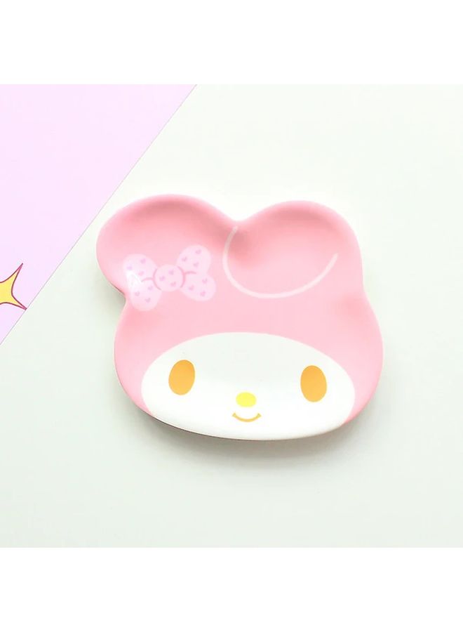 Hello Kitty Frog Color Plastic Plates Rust Resistant Dinnerware Snack Trays Gift Set - Image 5