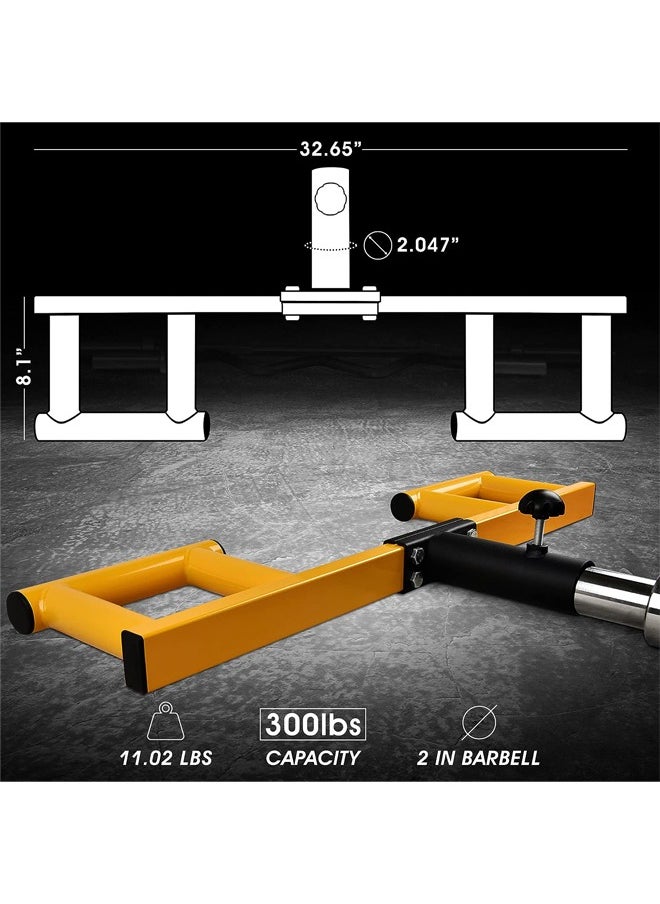 HAMZA - Viking Press, Landmine Handle Attachment for 2-Inch Olympic Barbell – 3 Hand Grip Positions - Support Home Gym for Deadlift, Squat Workout, Increased Versatility - Image 1