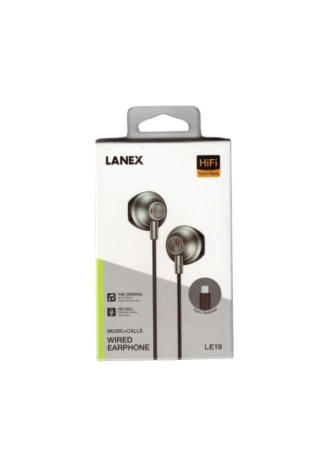 Lanex LE19  Wired Earphones type_c - Image 1