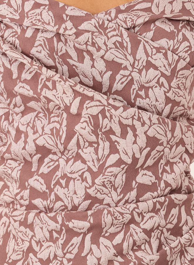 ستايلي فستان بكتف مكشوف بنقشة الزهور - Image 4