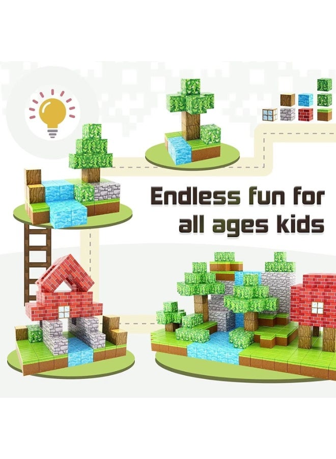 Magnetic Blocks |100PCS Magnetic Building Cube Game, Constructions Toys for Boys & Girls - Image 3