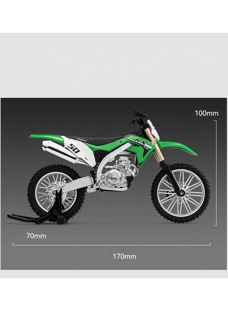 عام موديل دراجة الجبال للطرق الوعرة مقياس 1:12 - تحكم عن بعد وإنارة ومحرك للخلف: تصميم دقيق للعرض والجمع، تحفة استثنائية تثري مجموعات عشاق الدراجات النارية - Image 3