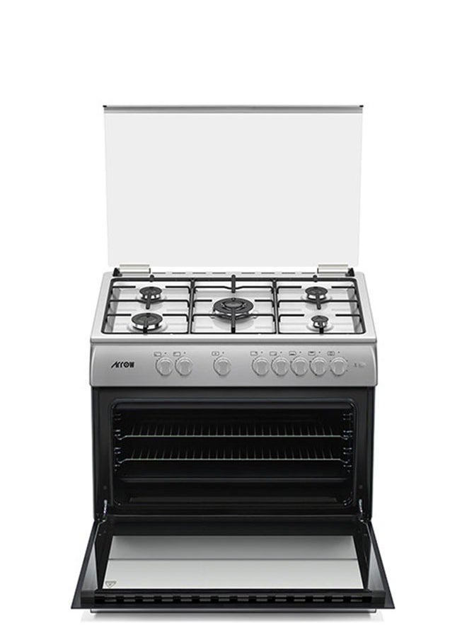 Arrow Gas Oven - 5 Burners - 90*60 CM - Made in Turkey - Steel - RO-9060GSKS-CF  - Image 3