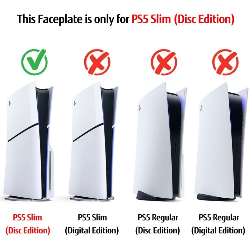 Faceplate for Disc Edition] - Superhero Spider - Man 2 Plates for PS5 Console Cover Plates, Premium ABS Faceplate Shell Covers for Playstation 5 Slim Disc Edition - Image 2