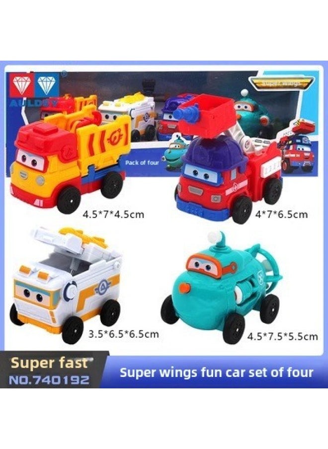 Generic - Audi Genuine Super Flying Man Mini Transforming Toy Robot Le Di Duoduo Cool Flying Little Love Bag Sheriff Small Size-Color:780010Machine Storage Small Deformation-super Wings-ledi - Image 1