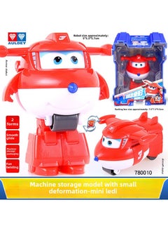 Audi Genuine Super Flying Man Mini Transforming Toy Robot Le Di Duoduo Cool Flying Little Love Bag Sheriff Small Size-Color:780010Machine Storage Small Deformation-super Wings-ledi