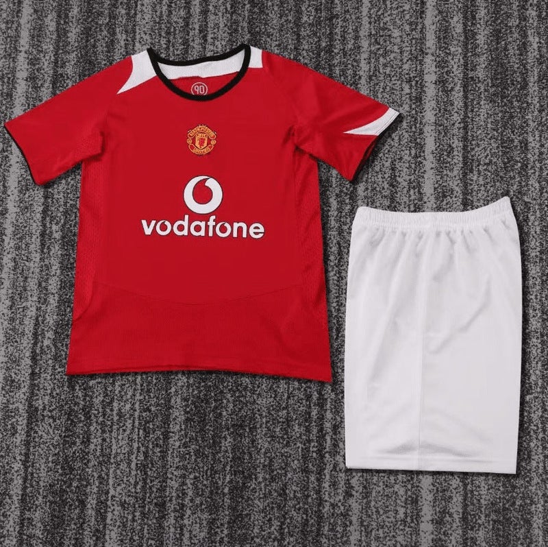 Manchester United Retro Children'S Short-Sleeved Series Football Uniforms Various Club Clothing  Sports - Image 4