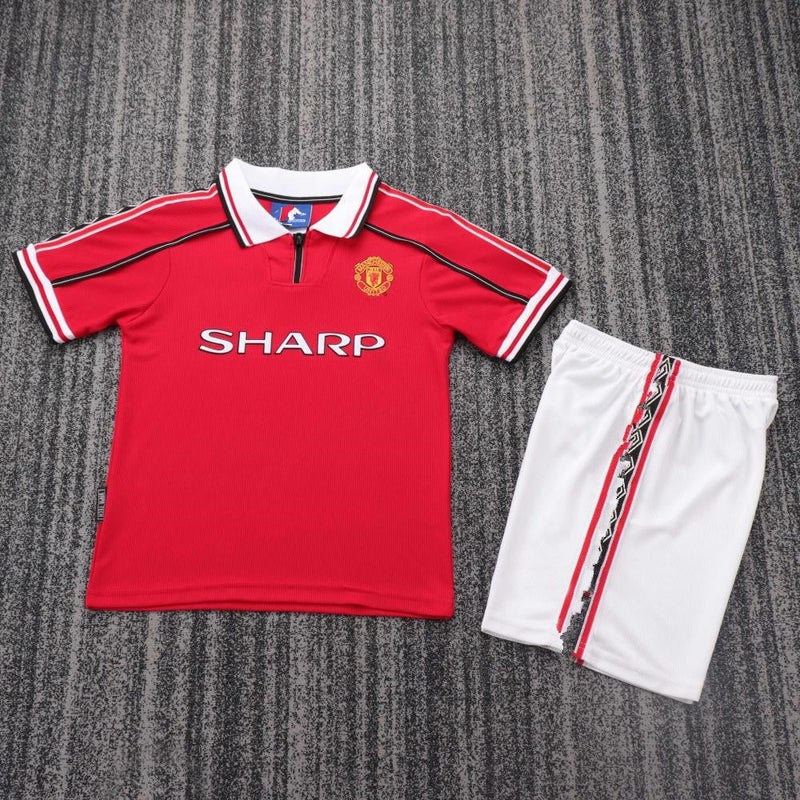 Manchester United Retro Children'S Short-Sleeved Series Football Uniforms Various Club Clothing  Sports - Image 1