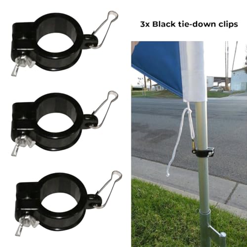 FFN 14ft Swooper Flutter Flag Hardware. Three 4-Piece Telescopic Flagpole Pole Kits with Ground Stakes (Black Clips Included). Banner Flag Sign Hardware - Image 4