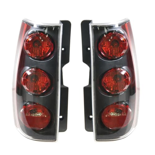 TRQ 2 Piece Driver & Passenger Side Tail Light Assembly Set Compatible with 2007-2014 GMC Yukon Denali 2007-2011 Yukon Denali XL 1500 GM2800215 GM2801215 - Image 1
