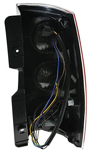 TRQ 2 Piece Driver & Passenger Side Tail Light Assembly Set Compatible with 2007-2014 GMC Yukon Denali 2007-2011 Yukon Denali XL 1500 GM2800215 GM2801215 - Image 4