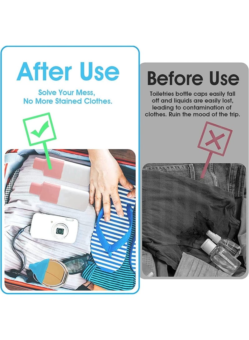 Bukela Elastic Sleeves for Travel, 8 Pack Silicone Covers for Bottles Travel, Reusable Accessory for Travel Toiletries Bag, Travel Essentials, Elastic Sleeves Toiletry covers for Leak Proofing - Image 5