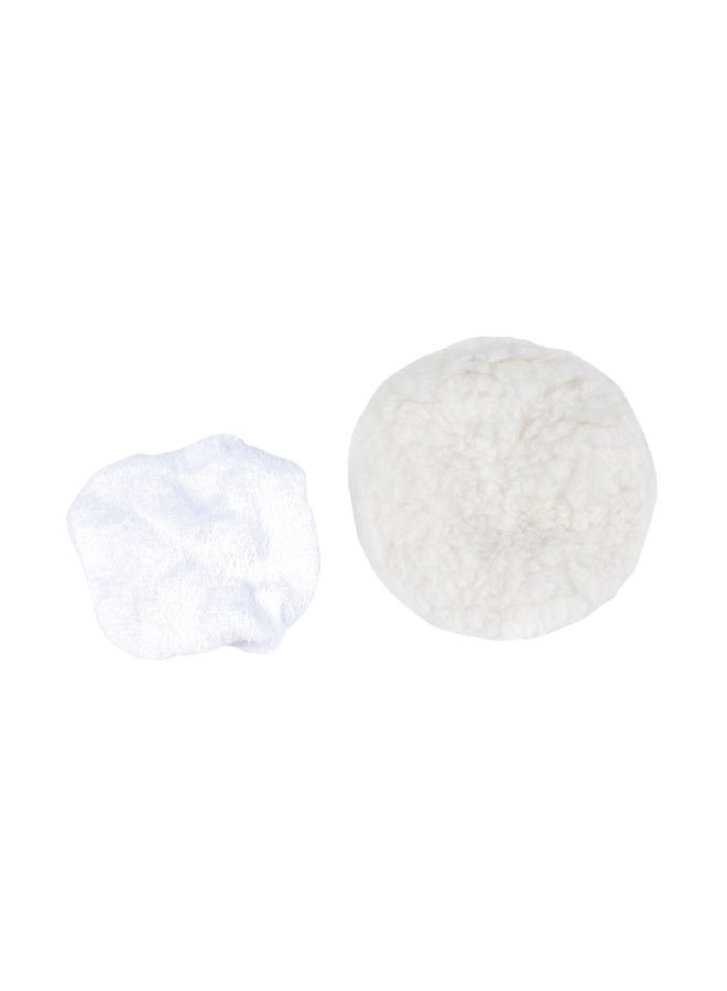 Tactix 2-Piece Soft Wool Material Polishing Caps 240 mm 446865 - Image 2