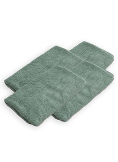 More cottons Hand Plain Towels Set of 4 (30x30cm) 