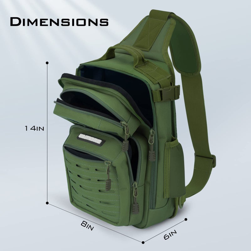 KastKing BlowBak Tactical Sling Tackle Bag-Lightweight Fishing Backpack Storge Fishing Gear and Equipment,Gift for Men - Image 3