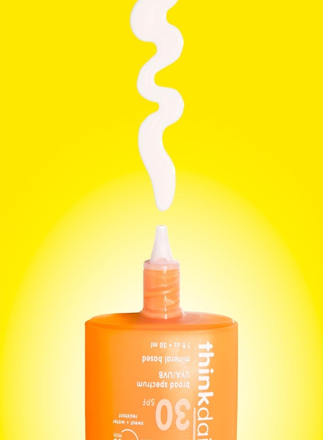 Thinkdaily SPF 30 Sunscreen, Everyday Sun Serum for Face, 1 Fl Oz, Zinc Oxide Mineral Sunblock, UVA/UVB Protection, Hydrating Jojoba Oil, Vitamin E & Aloe Vera, Non-Sticky, Travel Size - Image 5