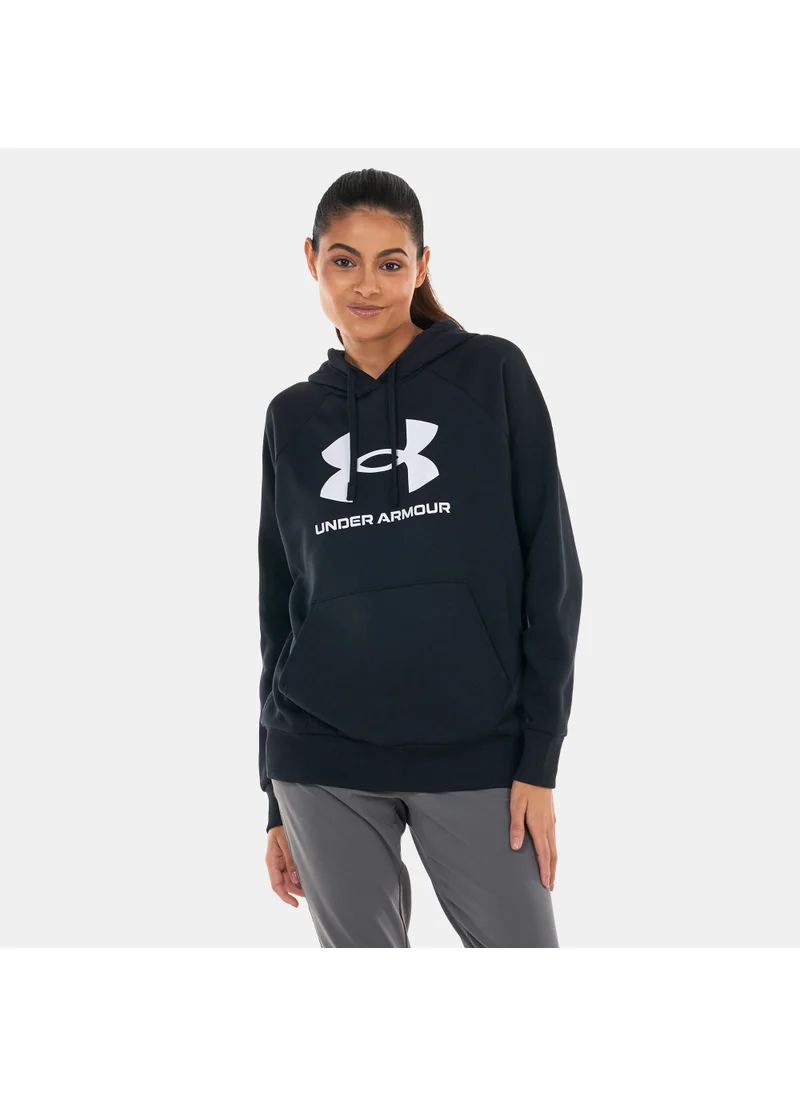 UNDER ARMOUR Women's UA Rival Fleece Big Logo Hoodie