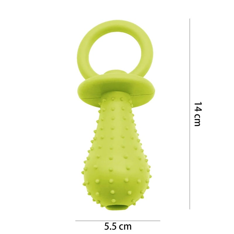 Bukela Chew Toy, Natural Rubber Leaked Dumbbells, Tough Chew for Dogs Toy Bone, Dog Bones for Aggressive Chewers Super Dog Toys (Chartreuse) - Image 2