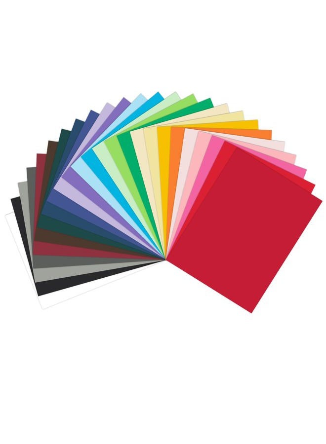 Goefun Colored Paper 8.5 x 11 Assorted, Colored Cardstock 25 Colors 65lb Multicolor Construction Paper for Crafts & Scrapbooking (50 Sheets) - Image 1