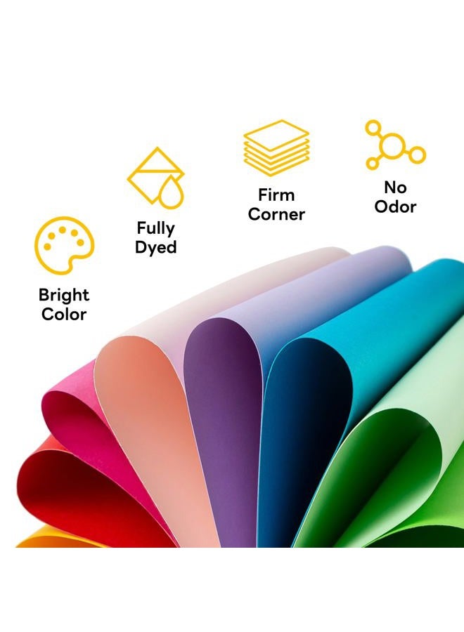 Goefun Colored Paper 8.5 x 11 Assorted, Colored Cardstock 25 Colors 65lb Multicolor Construction Paper for Crafts & Scrapbooking (50 Sheets) - Image 3