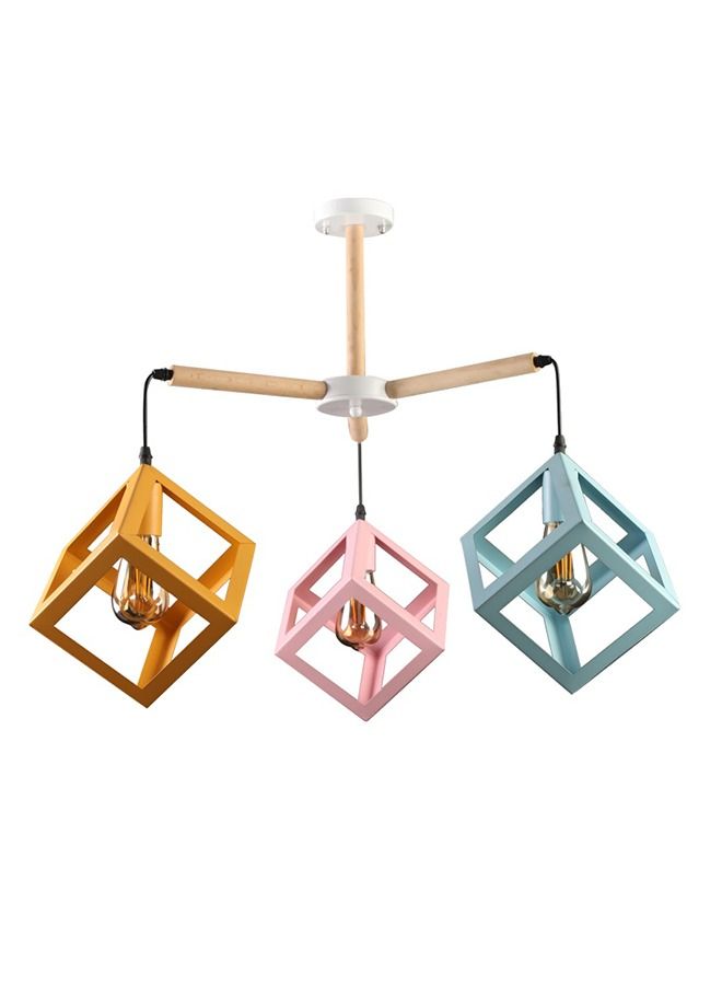 El Rawda Lighting Bura Ceiling Lamp | modern decorative LED E27 pendant light ceiling lamp hanging | suitable for any room | Color: Multicolor | Size: 60x75 cm - Image 1