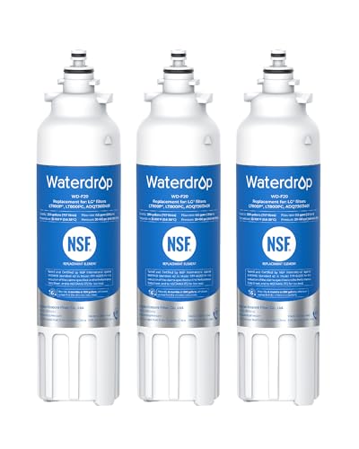 Waterdrop ADQ73613401 Replacement for LG® LT800P®, ADQ73613402, ADQ73613408, ADQ75795104, Kenmore 9490, LSXS26326S, LMXC23746S, LSXS26366S, Refrigerator Water Filter, WD-F20, 3 Pack (Package May Vary) - Image 1