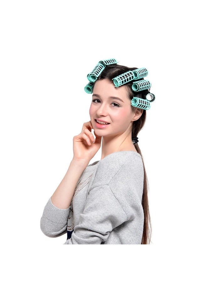 Generic Easy Install Plastic Hair Rollers for Girls and Women, Heatless Curling Hair Rollers, Plastic 2-Pin Hair Rollers for Twisting and Styling Hair (4 Pieces in 4 Different Sizes) to Fit All Hair Types, Multi-Color  - Image 4