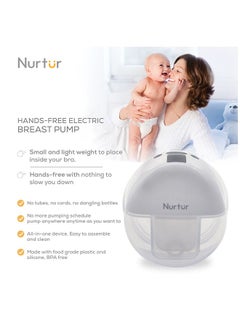 Nurtur Hands Free Wearable Portable Electric Breast Pump, 150ML, 1 Piece  - Image 2
