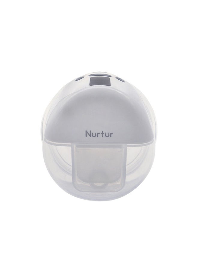 Nurtur مضخة ثدي كهربائية بدون استخدام اليدين، يمكن ارتداؤها، محمولة وفعالة، مضخة ثدي لاسلكية بدون استخدام اليدين، شاشة LCD صغيرة وخفيفة الوزن، متعددة الألوان 150 مل، عبوة من قطعة واحدة  - Image 1
