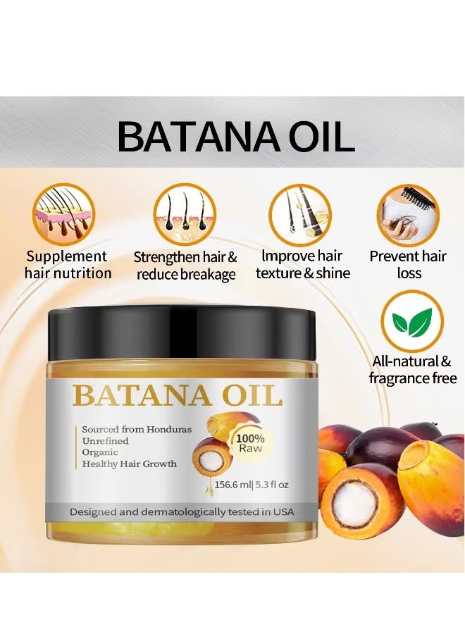Oil Raw Batana Oil - 100% Natural & Organic Hair Growth Oil Solution for Men & Women, Raw, Unrefined, Enhances Thickness, Prevents Hair Loss - Image 4