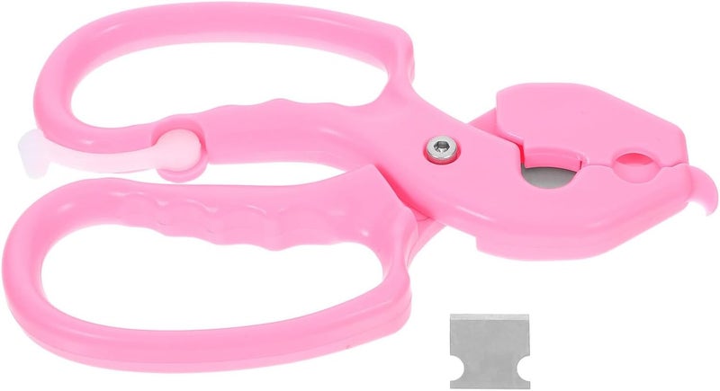 FENICAL Pruning Clippers and Floral Scissors for Rose Thorn Removal, Ergonomic Garden Hand Pruners with Spring Return, Pink Thorn Stripper Tool for Flower and Branch Trimming in Gardening - Image 1