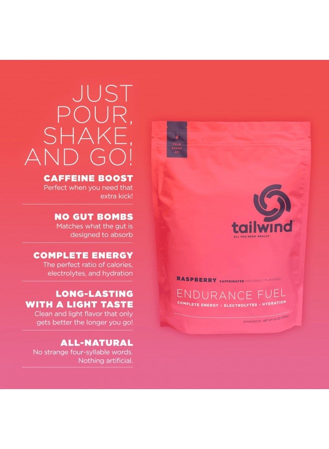 Tailwind Tailwind Nutrition Endurance Fuel, Caffeine Drink Mix with Electrolytes, Non-GMO, Free of Soy, Dairy, and Gluten, Vegan Friendly, Raspberry Buzz, 50 Servings  - Image 4