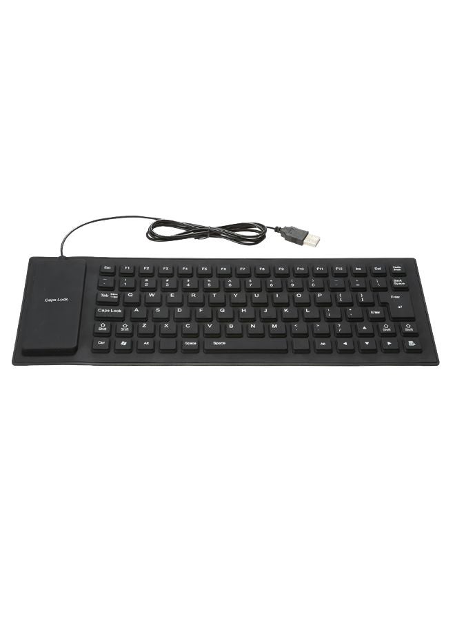 Flexible Rollup Keyboard - English Black