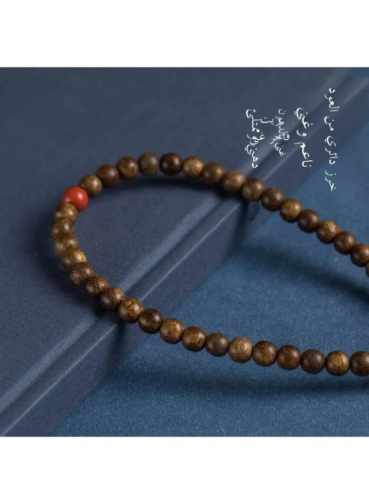 حبل معصم للهواتف المحمولة من خشب العود، إكسسوار زخرفي فاخر - Image 3
