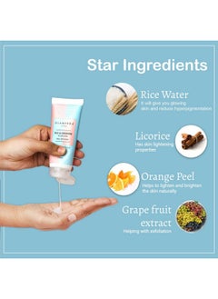 Glamveda Rice & Ceramide Korean Glass Skin Peel Off Mask 100Gm For Flawless Skin & Radiant Skin Tone Paraben Free  - Image 3