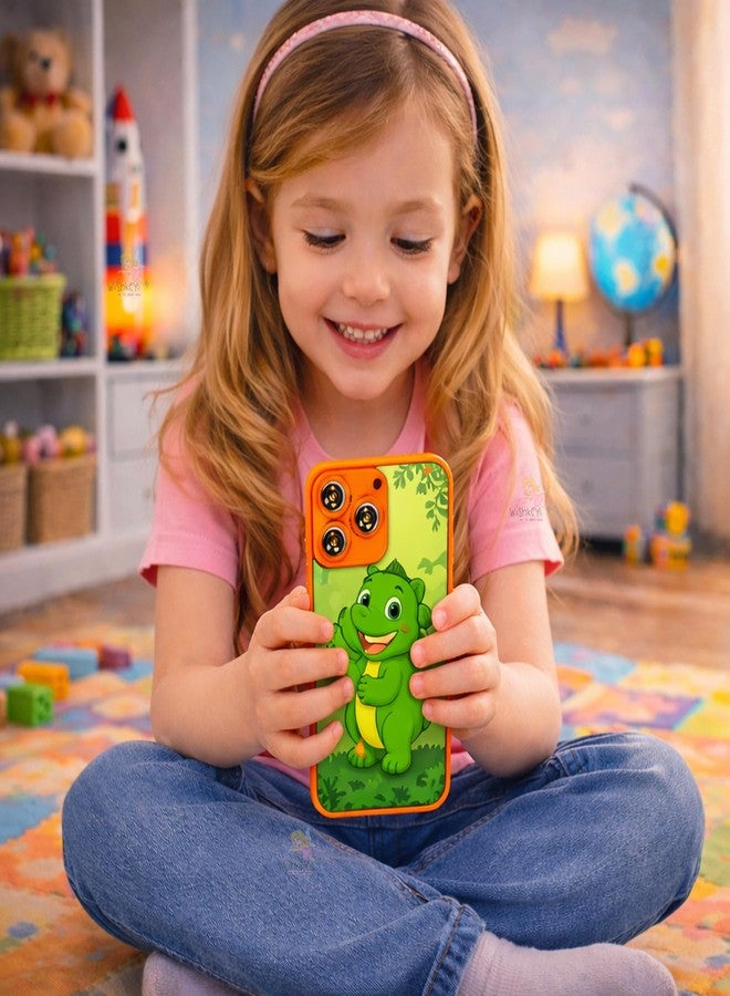 Wishkey Edu Phone for Kids Dinosaur Theme 28 Functions Rechargeable Educational Learning Mobile Toy with 22 Features English & Hindi Language Toddler Learning Phone for Boys & Girls Age 2+ - Image 2