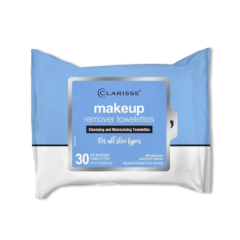 Clarisse MakeUp Remover Towelettes 30 Count