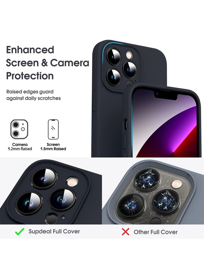 WRISTWISE Case Cover for iPhone 13 Pro - [Camera All-Round Protection] [Soft Microfiber Lining Anti-Scratch] Shockproof Phone Case Cover, Black - Image 2