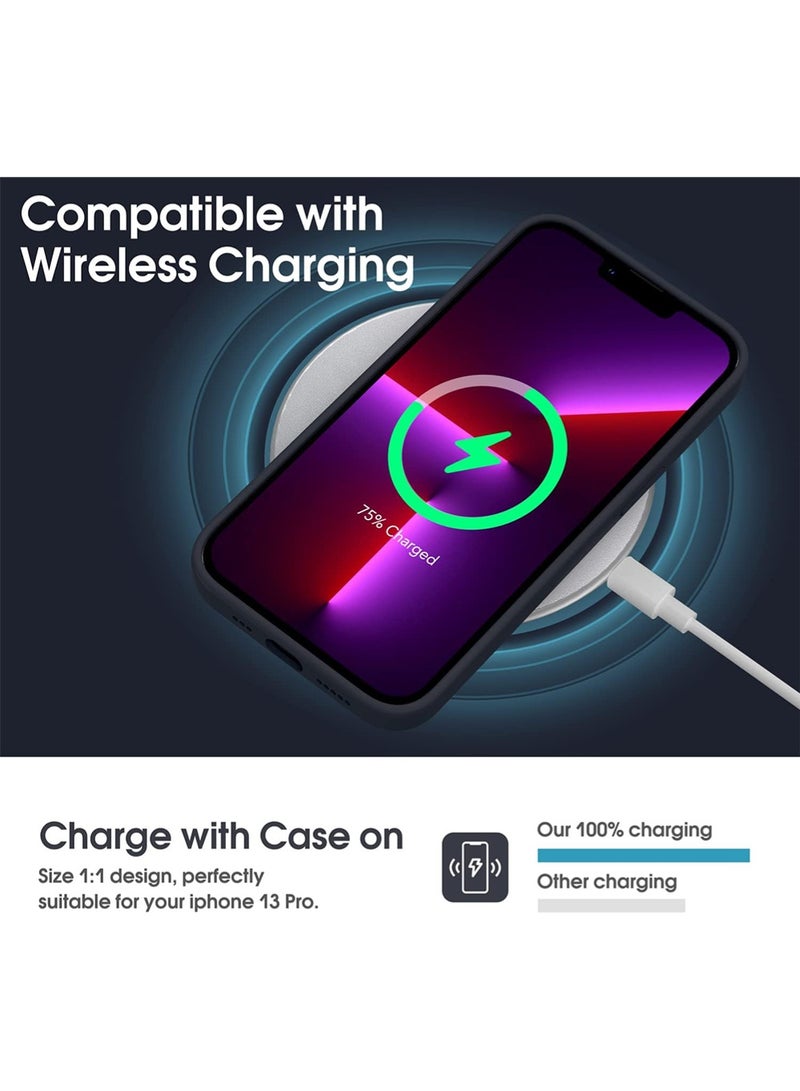 WRISTWISE Case Cover for iPhone 13 Pro - [Camera All-Round Protection] [Soft Microfiber Lining Anti-Scratch] Shockproof Phone Case Cover, Black - Image 5