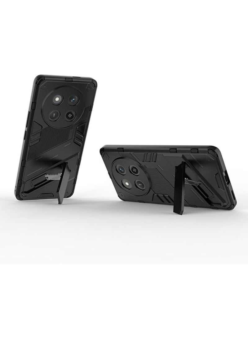 WRISTWISE Case Cover for Honor X9c Released 2024, Slim Shock-Absorption Flexible TPU Bumper + PC Protective Back Cover with Kickstand -Black - Image 5