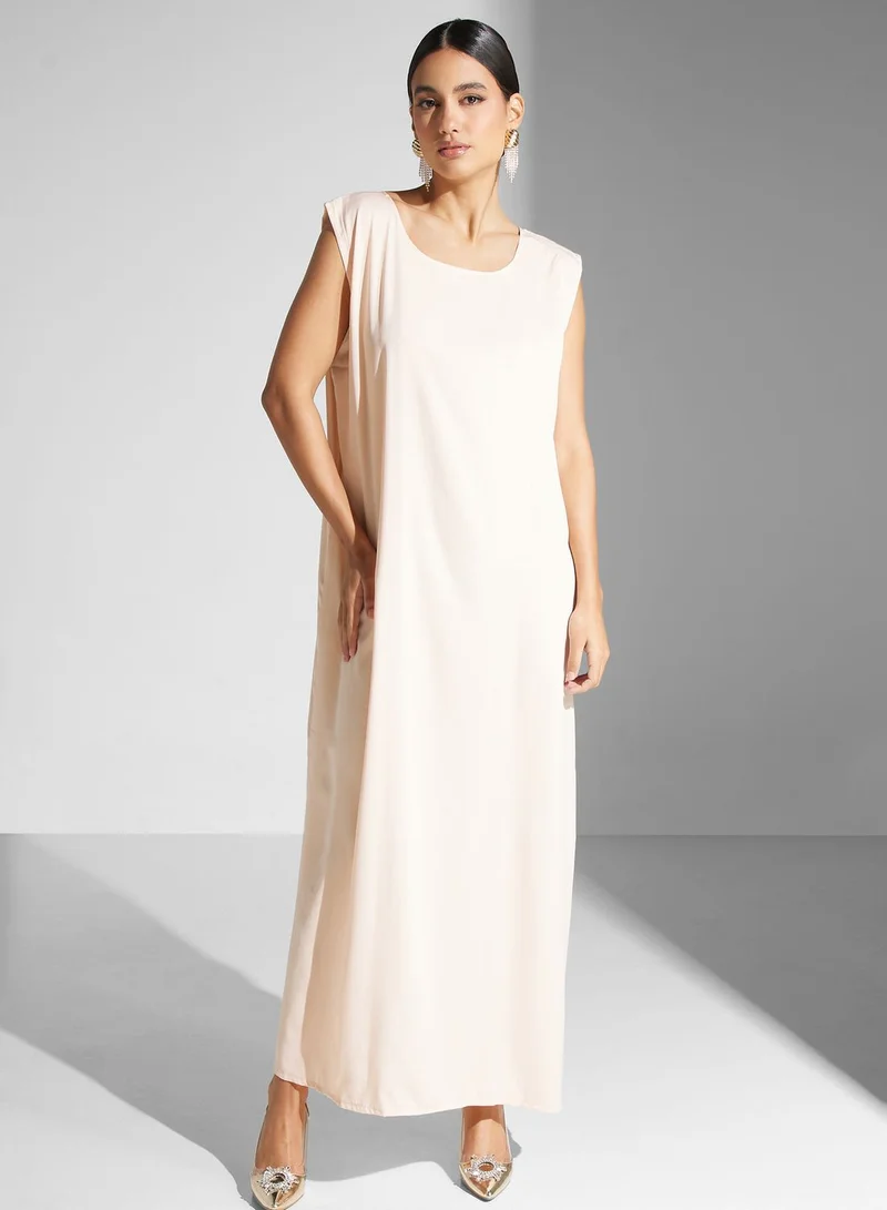 hayas closet Embellished Front Open Abaya
