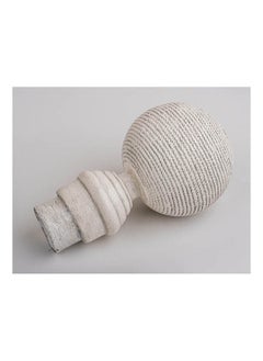 CURTAINS & RODS Embroidered Metal Curtain Tube Ends 