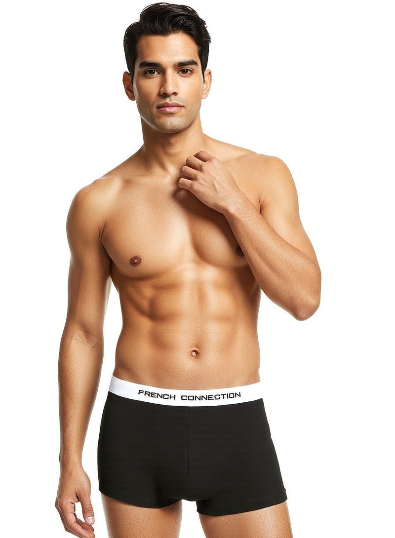 French Connection 3 Pack Black Solid Briefs - Image 2