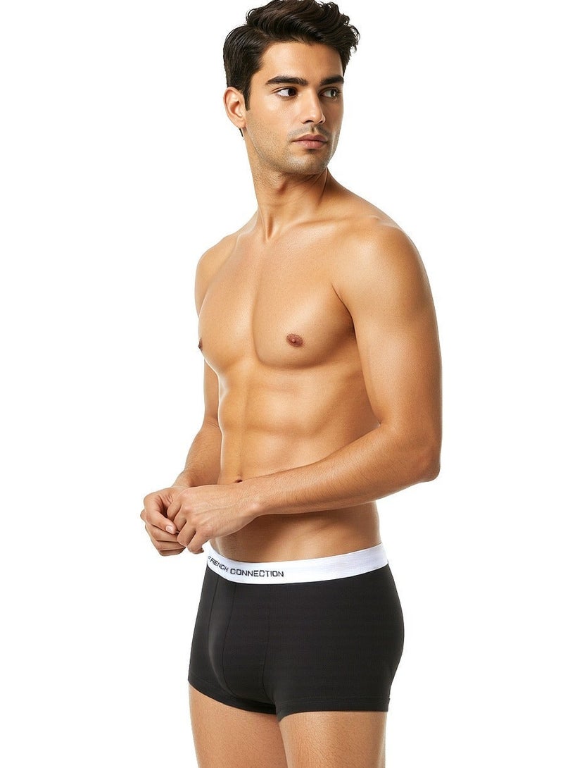French Connection 3 Pack Black Solid Briefs - Image 3