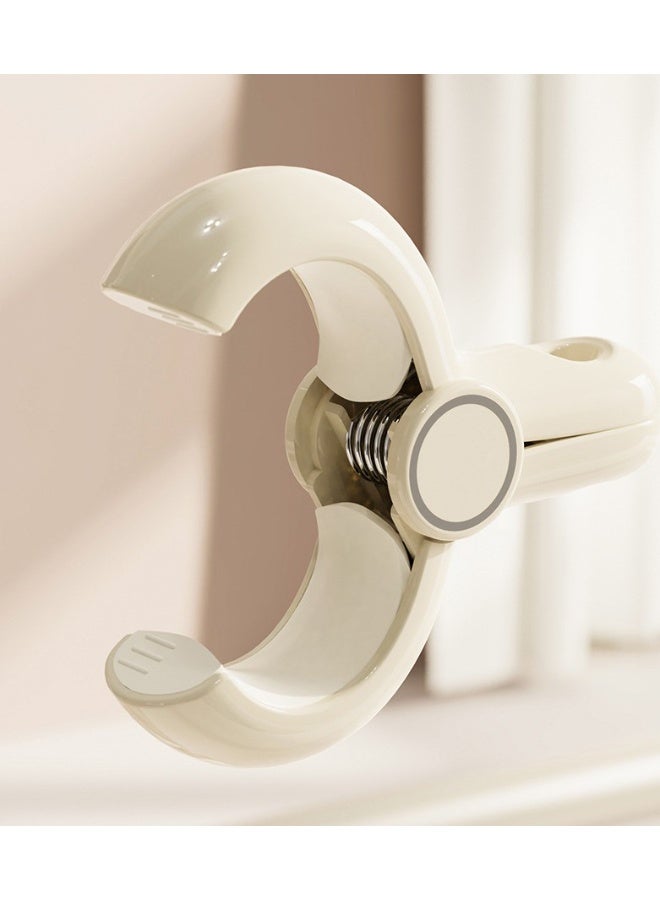 هومستر 【4 قطع مشابك غسيل】 مشابك بلاستيكية كبيرة مضادة للرياح بدون أثر مشابك تثبيت غسيل | فكوك ABS+TPR ناعمة حماية | لوح مضاد للانزلاق مدمج احتكاك معزز | فتحة extra wide 48مم | نابض مرونة عالية قوة-clamping قوية | مادة سميكة تصميم دائري | مساعد غسيل أساسي - Image 3