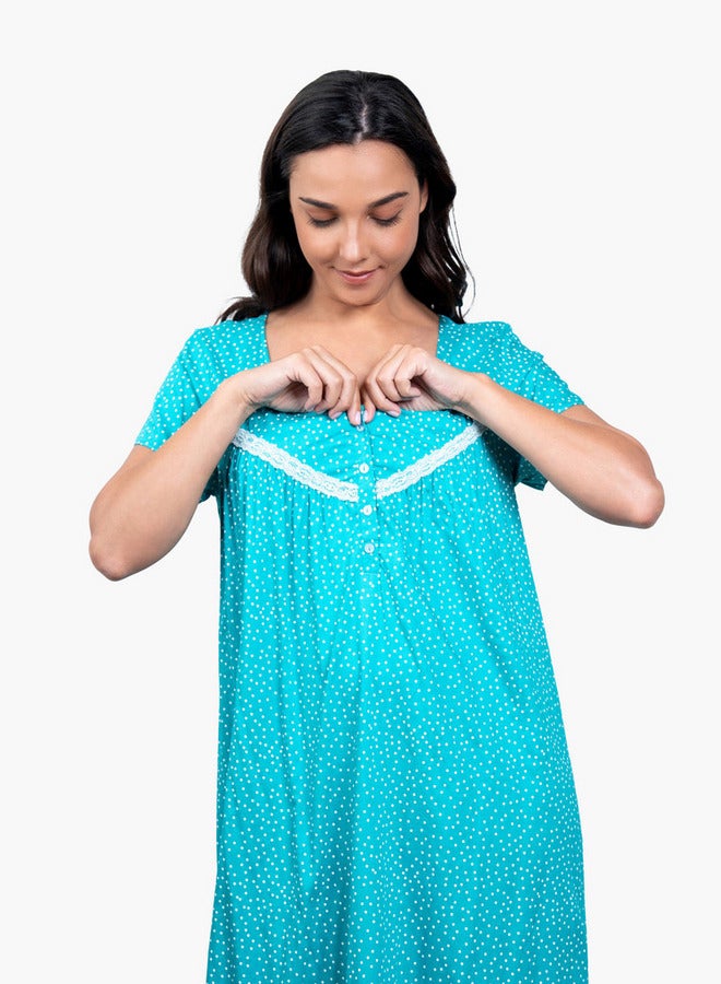 أدريا قميص نوم مطبوع - Image 3