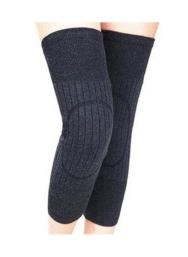 Generic Men Women Knee Warmers Winter Knee Braces Supports Knee Pads Sleeve Winter Leg Warmer Knee Warm Thermal Wool Cashmere Knee Brace for Cycling Skiing Running Knee Protector Knee Support for Joint Pain  - Image 1